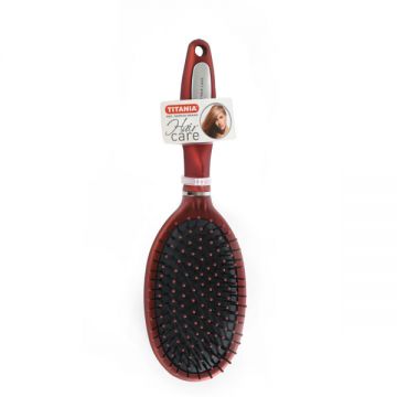 Titania Hair Brush 10 Rows Red