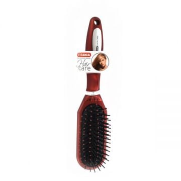 Titania Hair Brush 7rows Red