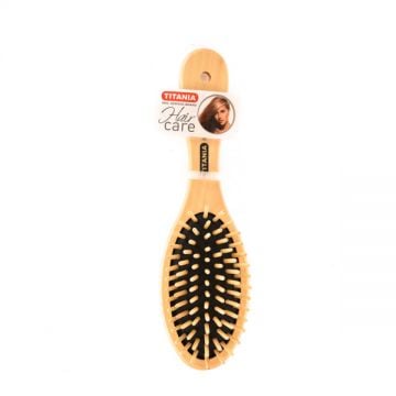 Titania Hair Brush Wood Angular 7rows