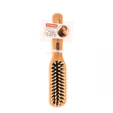 Titania Hair Brush Wood Angular 5rows