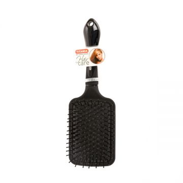 Titania Cushion Brush Black Rubberized