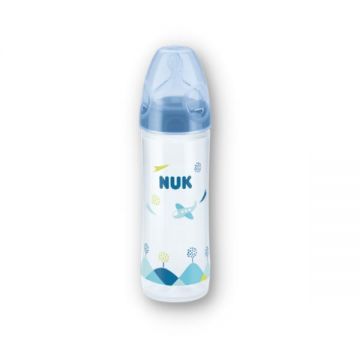 Nuk Baby Feeding Bottle 240ml Blue/teat