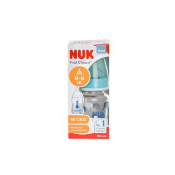 Nuk First Choice+ Temperature Control Glass Bottle 120ml