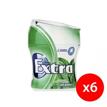 Wrigley Chewing Gum Extra Biggie Spearmint 6x84gm