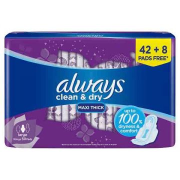 Always Thick Super Sanitary Pads 4X50