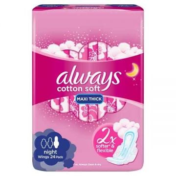 Always Thick Sensitive Night Premium 6X24S