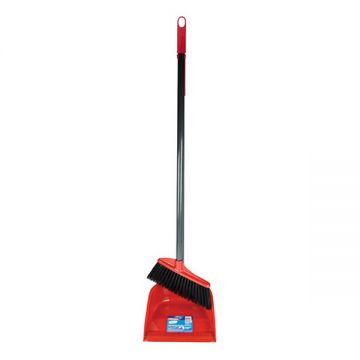 Vileda L/Handle Dustpan+Broom