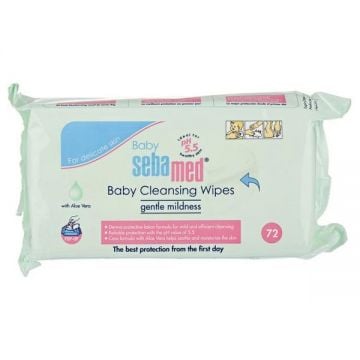 Sebamed Baby Wet Wipes With Aloe Vera 72