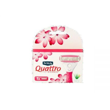 Schick Quattro Razor Refill For Women 4 Cart