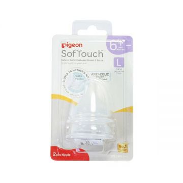 Pigeon Softouch Wn Nipples Large 2s