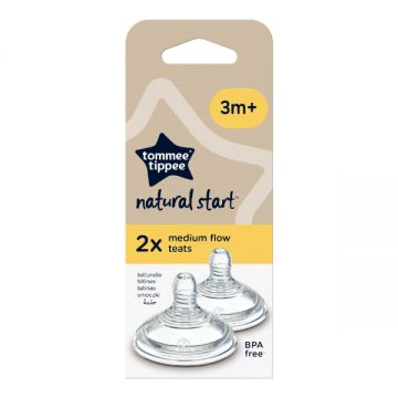 Tommee Tippee Natural Start Med Flow Teats 2s