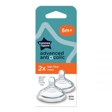Tommee Tippee Advance 2x Ac Fast Flow Teats