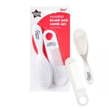 Tommee Tippee Esential Baby Brush N Comb 2s