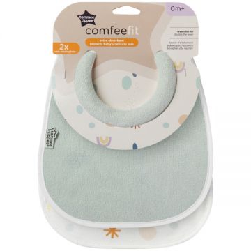 Tommee Tippee Baby Milk Feeding Bib 2s