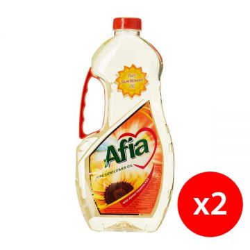 Afia Sunflower Oil 2x1.5ltr