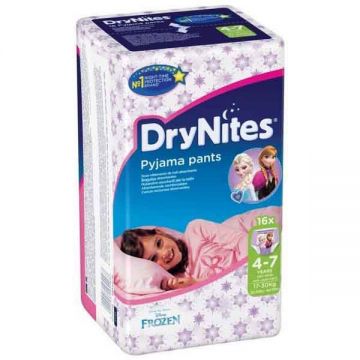 Huggies Drynites 4 7Y Jumbo Girl 16