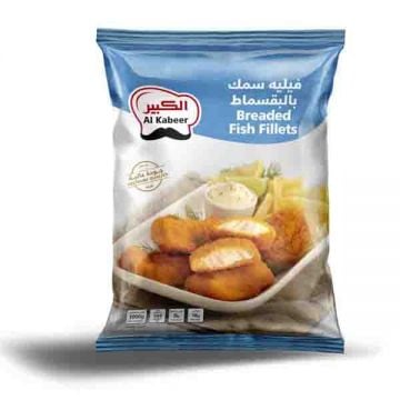 Al Kabeer Frozen Breaded Fish Fillet 1kg