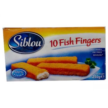 Siblou Frozen 10 Fish Finger 250gm