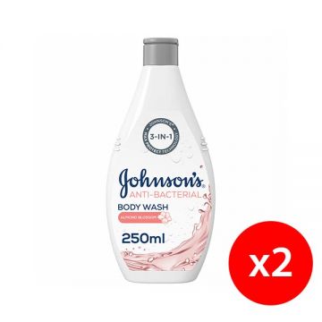 Johnsons Antibacterial Body Wash Almond Blossom 1+1x250ml