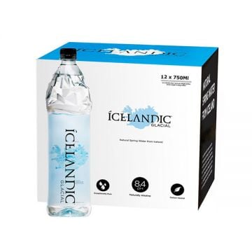 Icelandic Glacial Natural Mineral Water 12x750ml