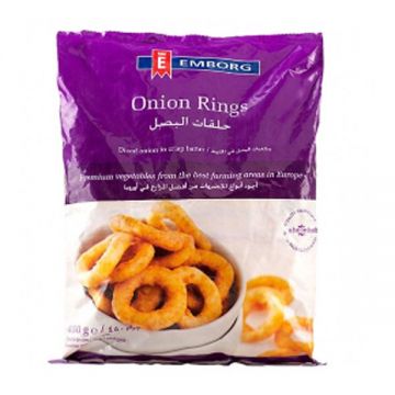 Emborg Frozen Battered Onion Rings 450gm