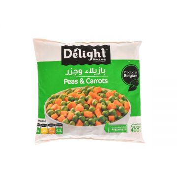 Delight Frozen Mix Peas & Carrot Diced 400gm