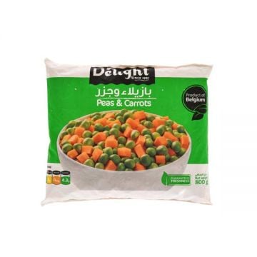 Delight Frozen Mix Peas & Carrot Diced 800gm