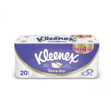 Kleenex Toilet Roll Extra Dry 16+4x140s