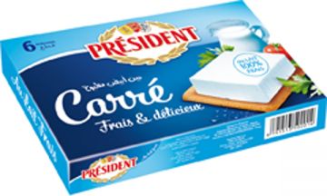 President Cheese Squares Fresh & Creamy 6pc 84gm