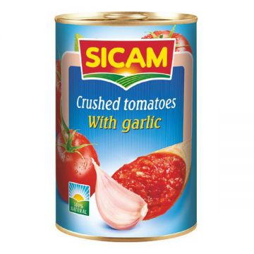 Sicam Crushed Tomatoes With Garlic 400gm