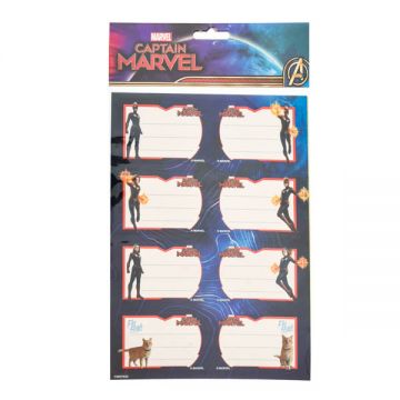 Marvel Captain Name Label 2 Shet