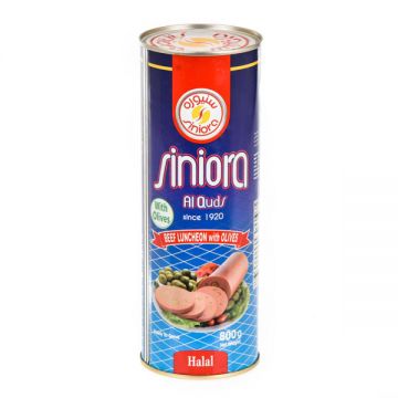 Siniora Canned Luncheon Beef With Olives 800gm