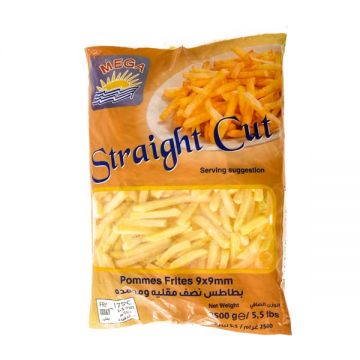 Mega Frozen Straight Cut Fries 2.5kg