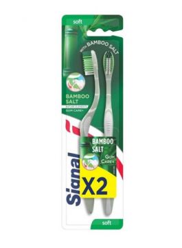 Signal Toothbrush Bamboo Salt Soft 2 Pc