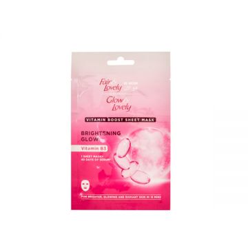 Glow&lovely Sheet Mask Vitamin B3 20gm