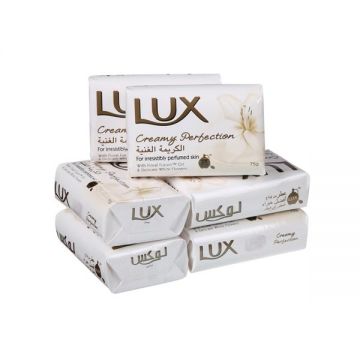 Lux Bath Soap Creamy Perfect Flower 6x75gm