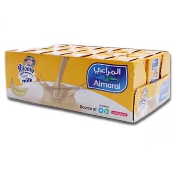 Almarai Nijoom Uht Milk Banana 18x150ml