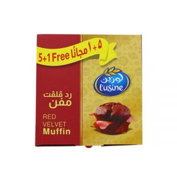 L Usine Red Velvet Muffin 6x60gm