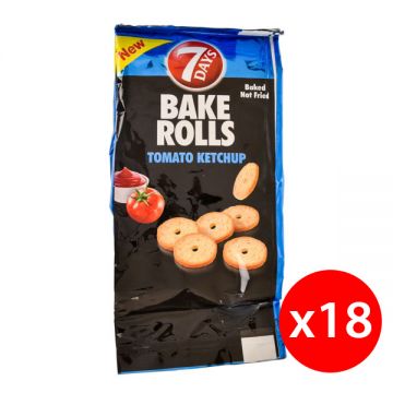 7days Baked Rolls Tomato & Ketchup 60gm Pack Of 18