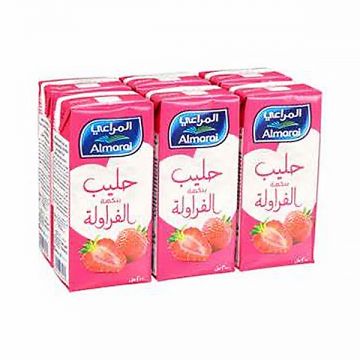 Almarai Uht Premium Strawberry Milk 6x200ml