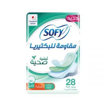 Sofy Sanitary Pad Anti-bacterial Large 28s