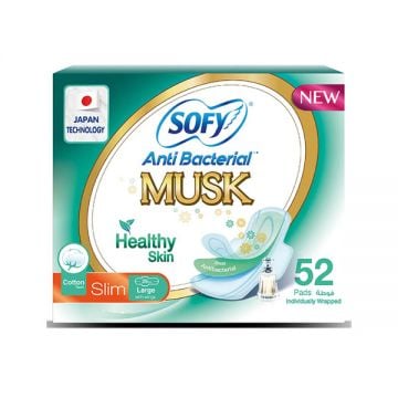 Sofy Sanitary Pad Musk Large 52 Count