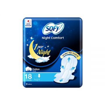 Sofy Sanitary Pad Comfort Night 18 Count