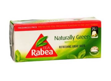 Rabea Green Tea Bags With Mint 25