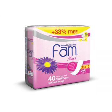 Napco Fam Maxi Sanitary Napkin Non Winged 40s