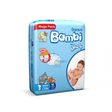 Bambi Sanita Diaper Mega Medium 92s