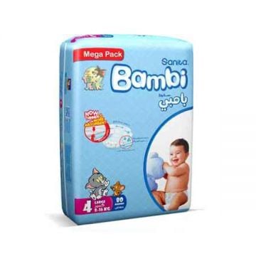 Bambi Sanita Diaper Mega Large 80