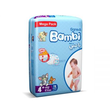 Bambi Sanita Diaper Mega Large Plus 78s