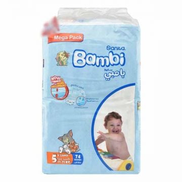 Bambi Sanita Diaper Mega Xlarge 74