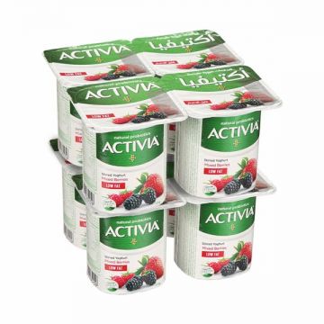 Activia Yoghurt Light With Mixed Berry 6+2x120gm